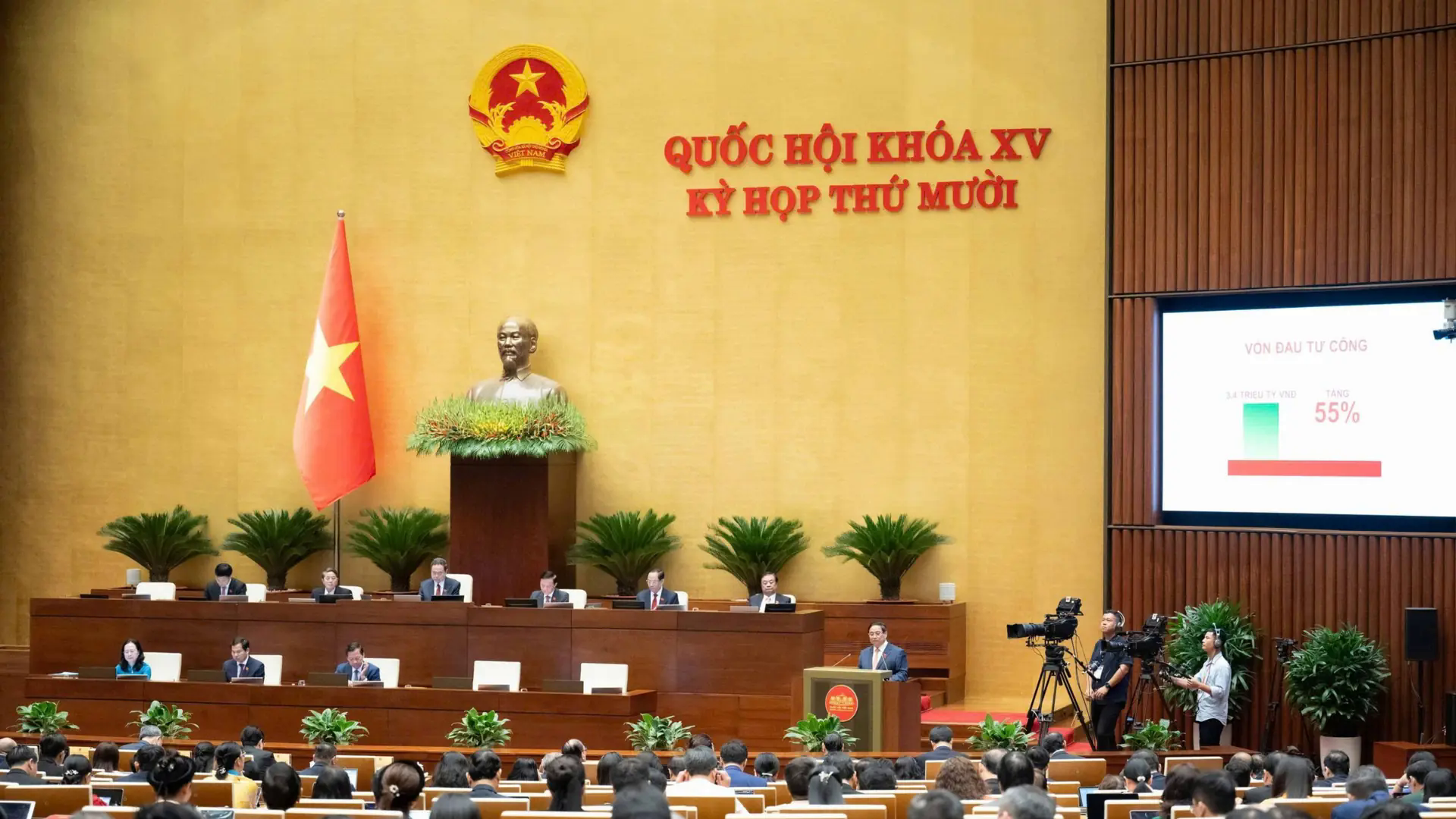 Quốc hội biểu quyết Nghị quyết về kế hoạch ph&aacute;t triển 2026