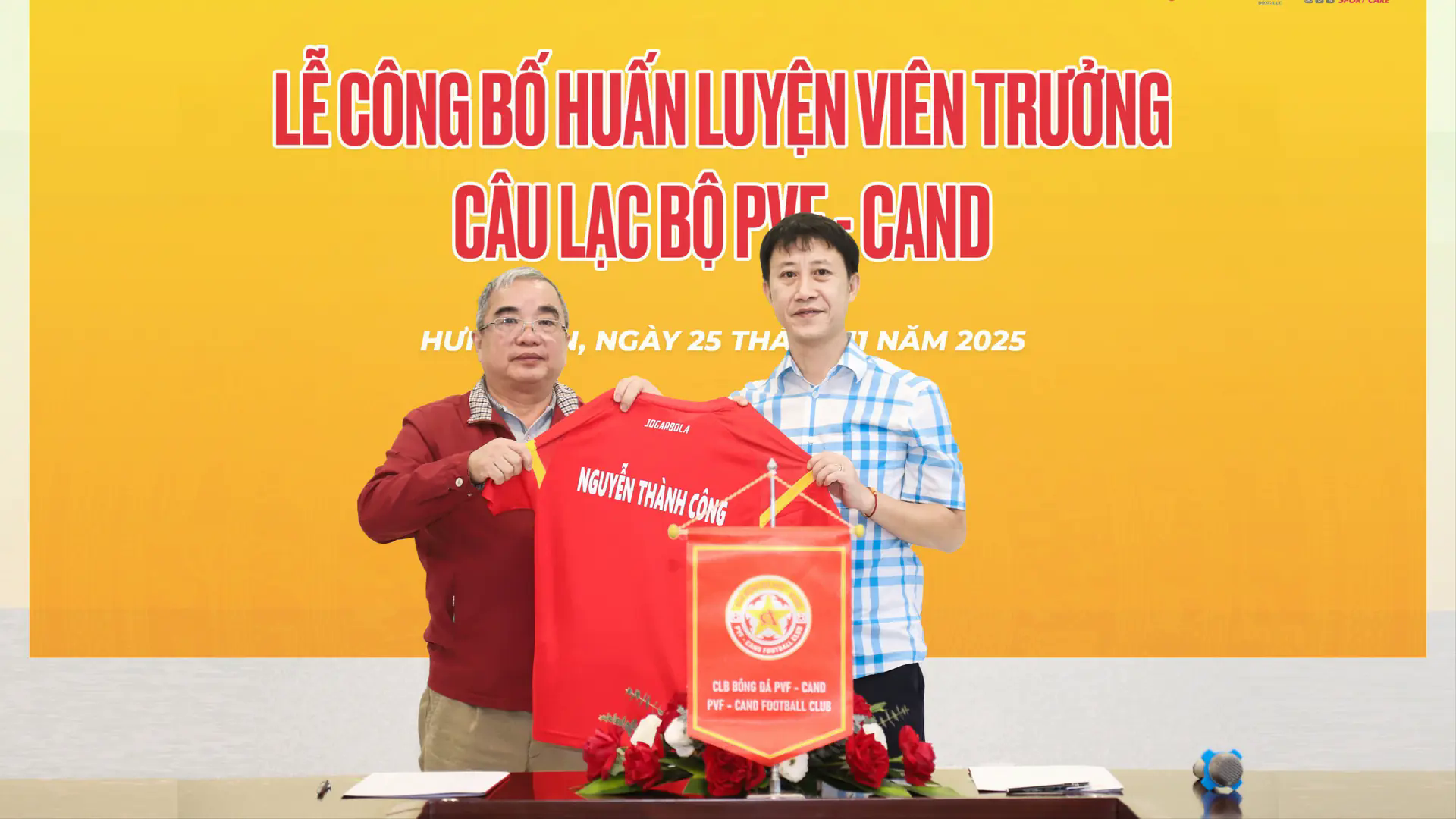 CLB PVF-CAND k&yacute; hợp đồng với HLV Nguyễn Th&agrave;nh C&ocirc;ng