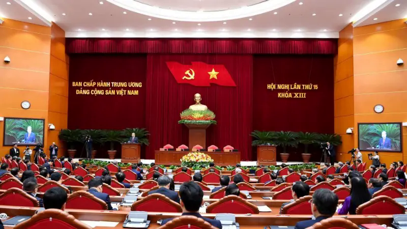 Th&ocirc;ng b&aacute;o Hội nghị lần thứ 15 Ban Chấp h&agrave;nh Trung ương Đảng kh&oacute;a XIII