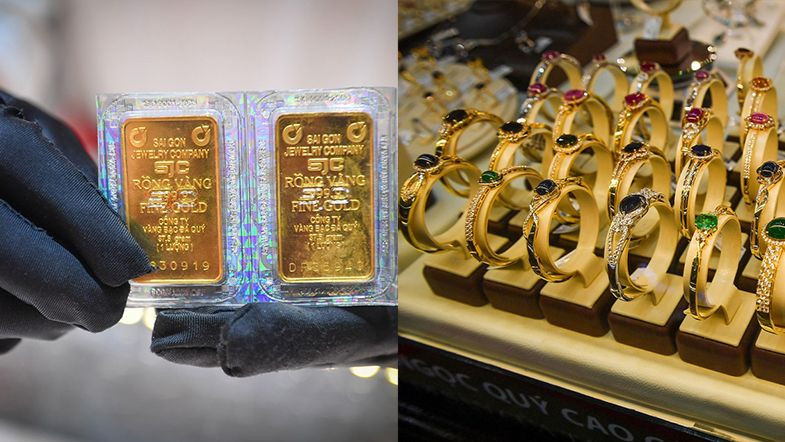 Gi&aacute; v&agrave;ng trong nước giữ mức 121,5 triệu đồng/lượng