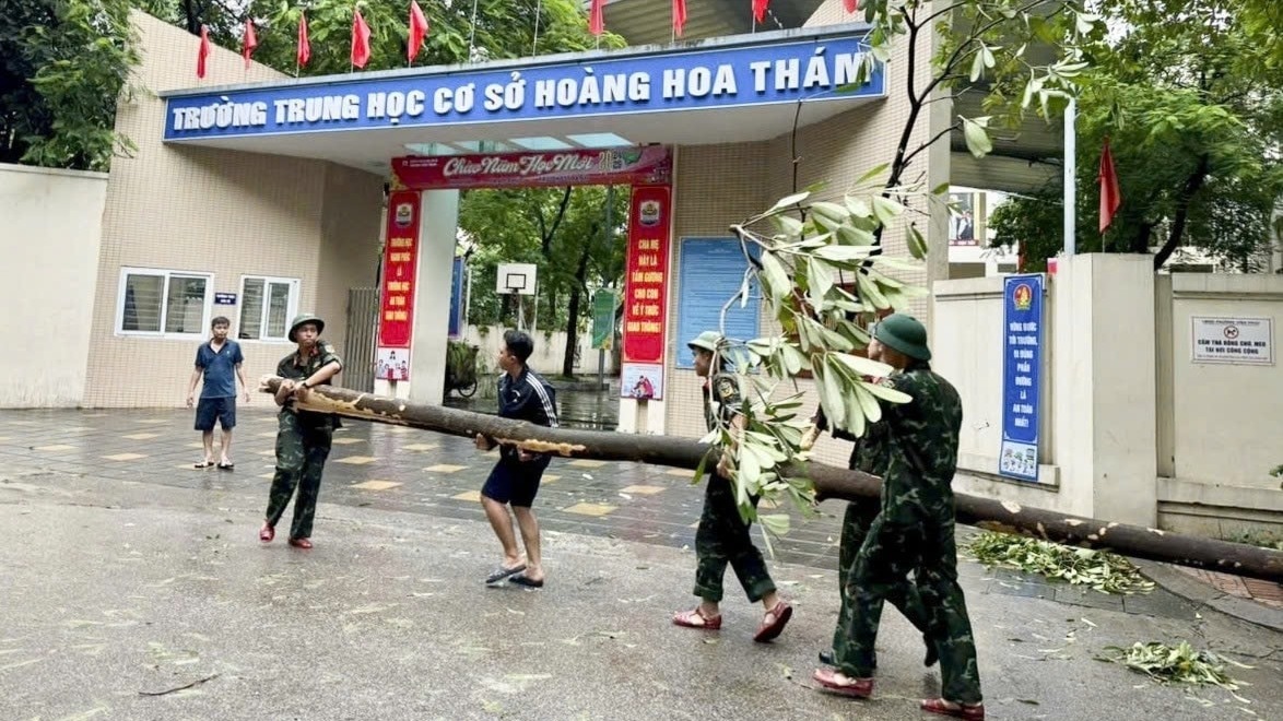 C&aacute;c trường học chủ động ứng ph&oacute; với b&atilde;o số 3