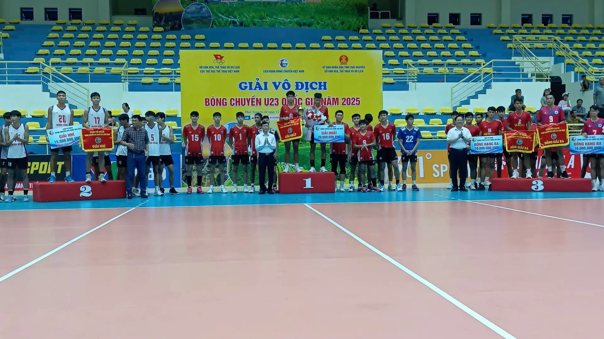 Giải b&oacute;ng chuyền U23 quốc gia t&igrave;m ra c&aacute;c nh&agrave; v&ocirc; địch