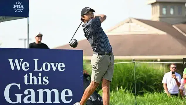 Con trai Tiger Woods c&oacute; v&ograve;ng đấu ấn tượng tại PGA Junior