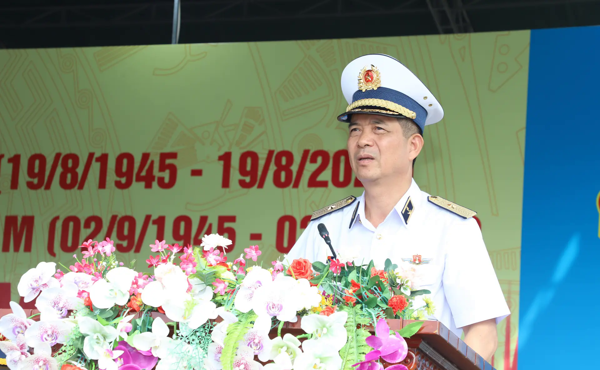 Thiếu tướng Nguyễn An phong ph&aacute;t biểu