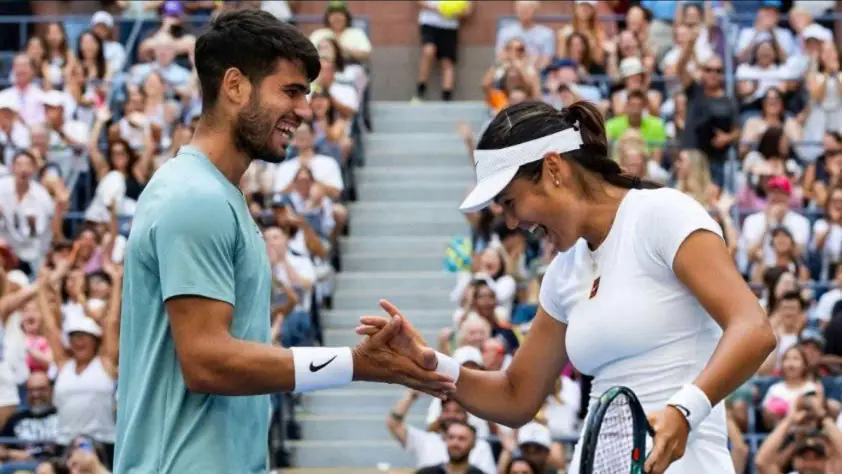 Alcaraz c&ugrave;ng bạn g&aacute;i tin đồn dừng bước tại US Open