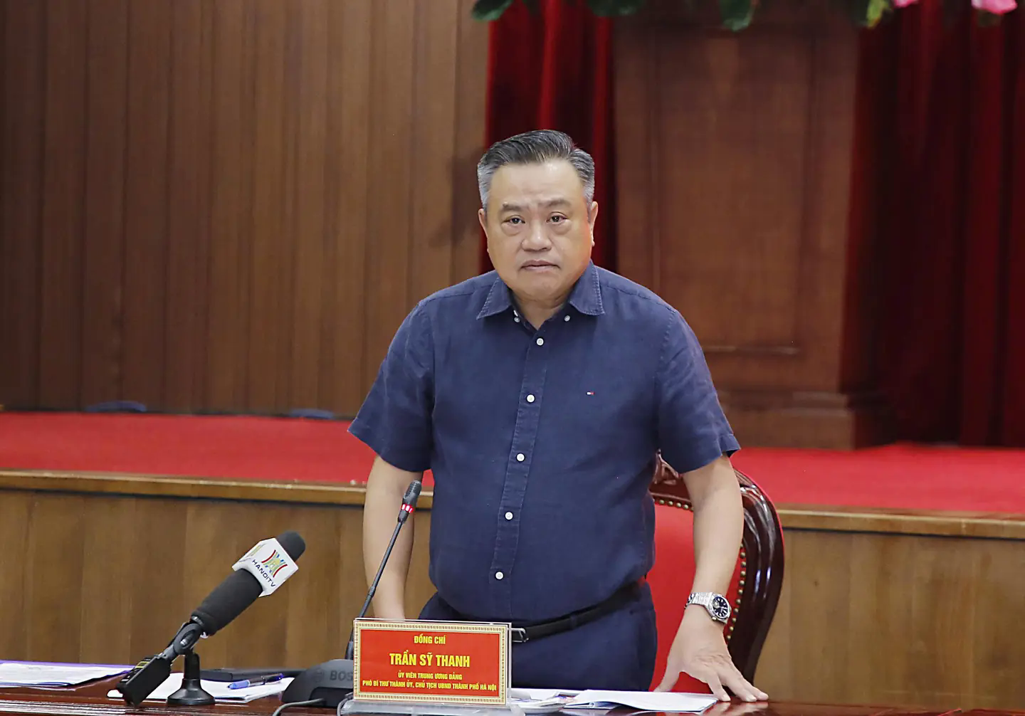 Chủ tịch UBND th&agrave;nh phố Trần Sỹ Thanh