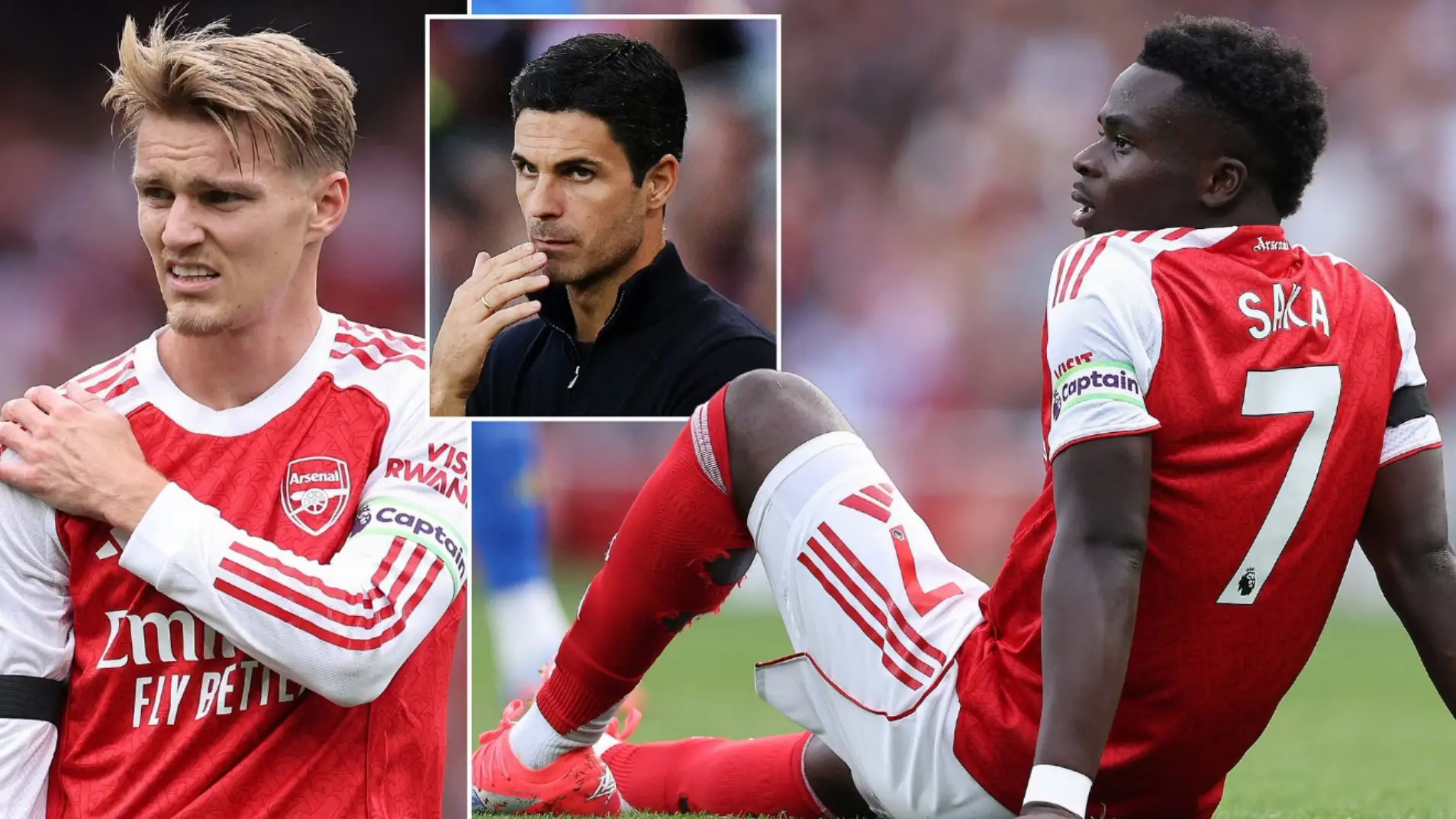 Arsenal nhận tin vui về Bukayo Saka v&agrave; Martin Odegaard