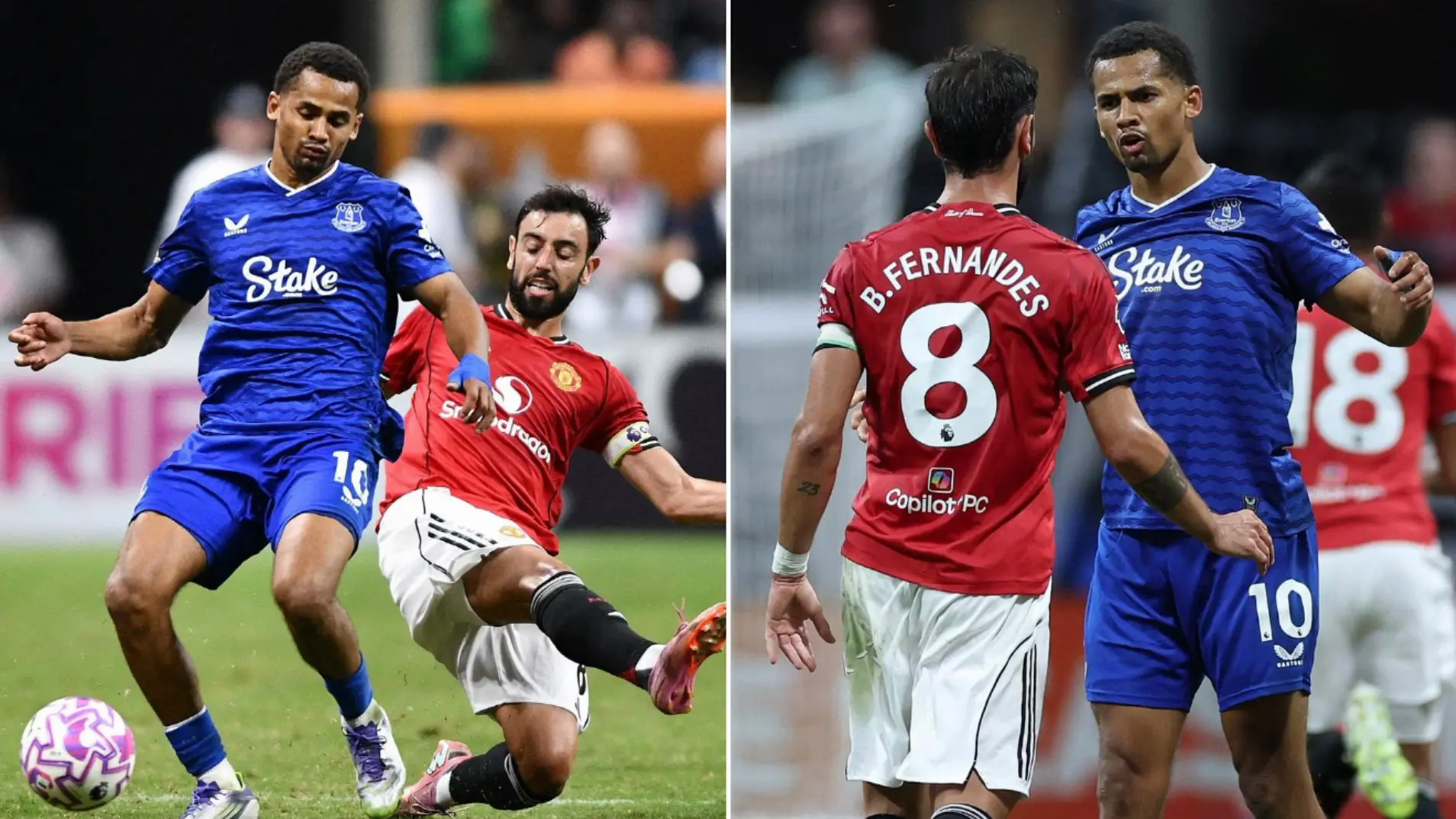 Bruno Fernandes v&agrave; Iliman Ndiaye va chạm gay gắt tại Atlanta