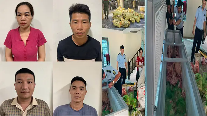 Tạm giữ bốn đối tượng tuồn thịt lợn bệnh ra thị trường