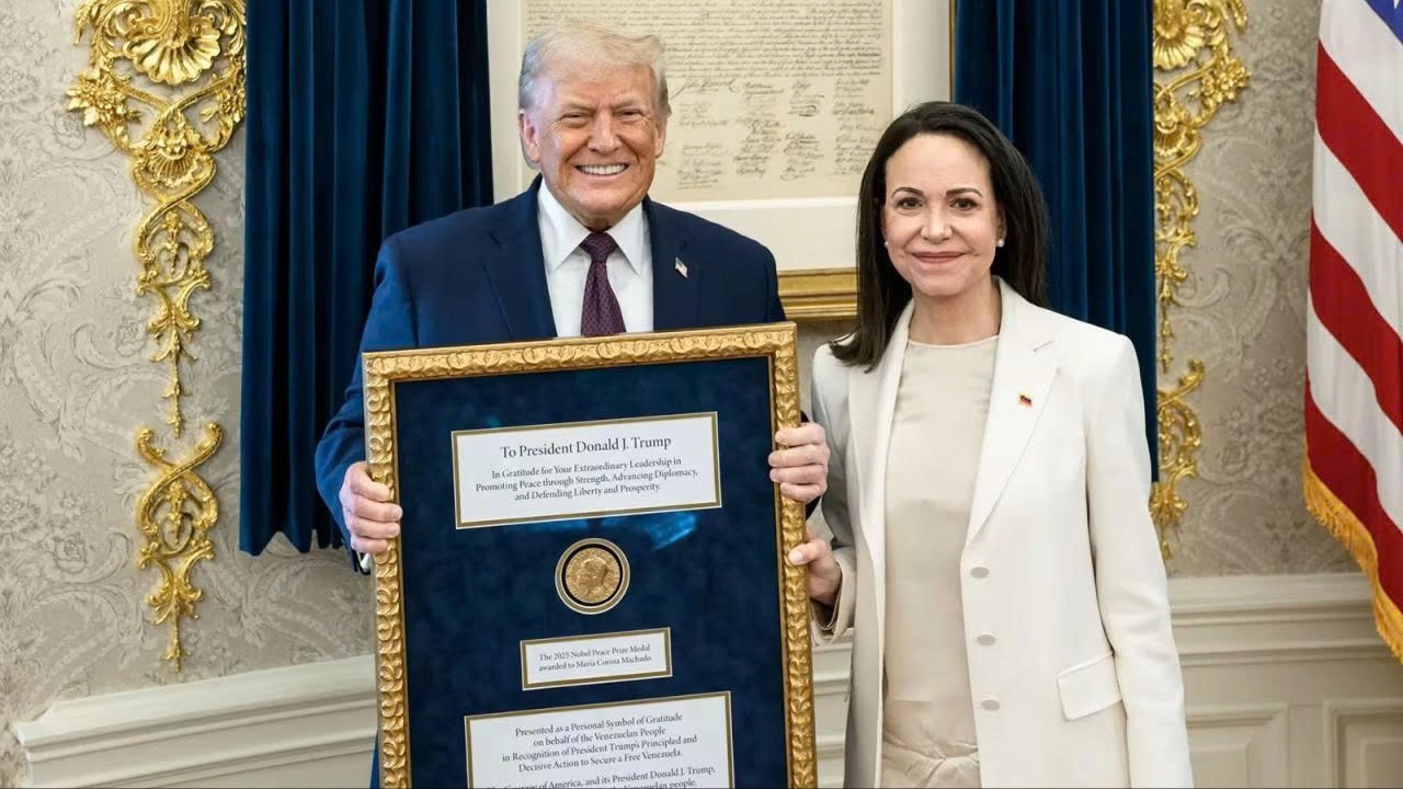 Biểu tượng Nobel trong chiến lược quyền lực Mỹ tại Venezuela