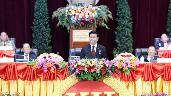 Tổng B&iacute; thư T&ocirc; L&acirc;m gửi thư ch&uacute;c mừng Tổng B&iacute; thư Ban Chấp h&agrave;nh Trung ương Đảng NDCM L&agrave;o
