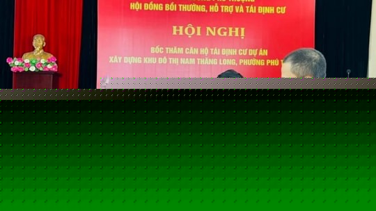 Ph&uacute; Thượng: 12 hộ d&acirc;n bốc thăm căn hộ t&aacute;i định cư