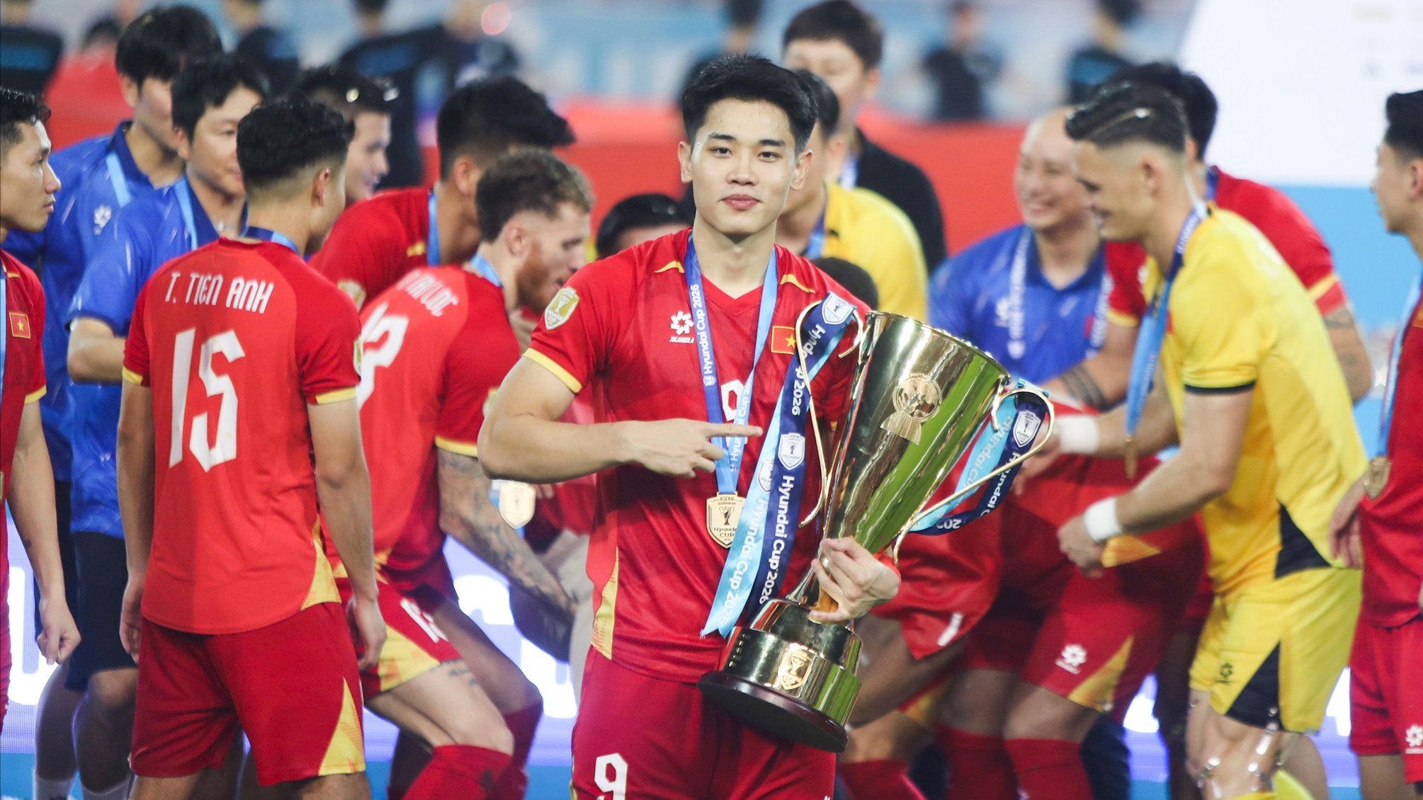 Đ&igrave;nh Bắc c&oacute; bộ sưu tập danh hiệu v&agrave; những cột mốc đ&aacute;ng mơ ước sau ASEAN Cup 2026