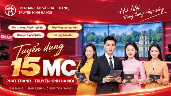 Cơ quan B&aacute;o v&agrave; PTTH H&agrave; Nội tuyển 15 người dẫn chương tr&igrave;nh