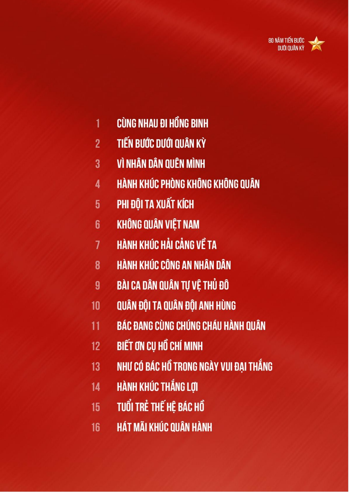80 năm tiến bước dưới qu&acirc;n kỳ - Những bản nhạc diễu binh hay nhất - trang 4