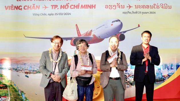 Khai trương đường bay thẳng TP.HCM - Vi&ecirc;ng Chăn