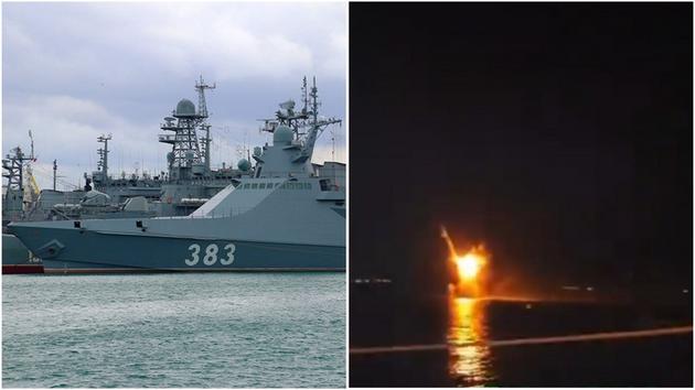 Ukraine ph&aacute; hủy t&agrave;u chiến Nga gần Crimea