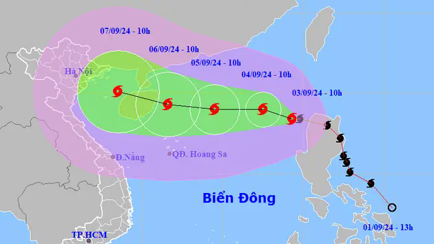 B&atilde;o số 3 tiếp tục tăng cấp, g&acirc;y nguy hiểm