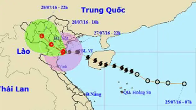 Những cơn b&atilde;o mạnh nhất qu&eacute;t qua Việt Nam gần đ&acirc;y