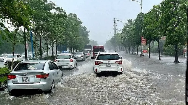 H&agrave; Nội tiếp tục mưa to, cảnh b&aacute;o ngập lụt khu vực nội th&agrave;nh