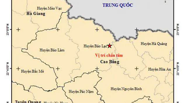 Cao Bằng: Động đất tại khu vực sạt lở, ngập &uacute;ng