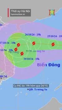B&atilde;o Tr&agrave; Mi c&oacute; thể đổi hướng bất thường