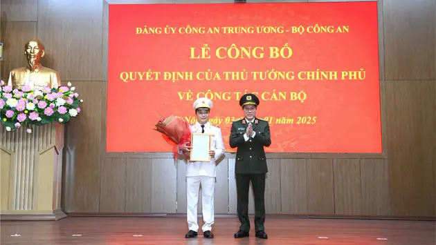Thiếu tướng Đặng Hồng Đức giữ chức Thứ trưởng Bộ C&ocirc;ng an