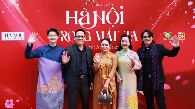 D&agrave;n sao hội tụ Gala ch&agrave;o Xu&acirc;n 'H&agrave; Nội trong mắt ta'