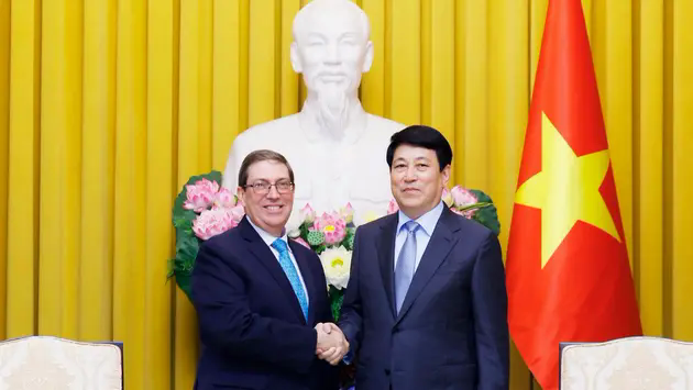 Chủ tịch nước Lương Cường tiếp Bộ trưởng Ngoại giao Cuba