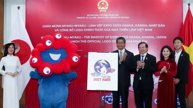 C&ocirc;ng bố logo của Nh&agrave; Triển l&atilde;m Việt Nam tại EXPO 2025
