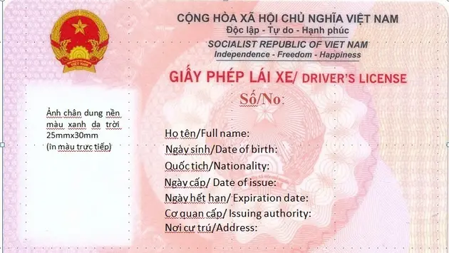 Mẫu GPLX mới do Bộ C&ocirc;ng an ban h&agrave;nh