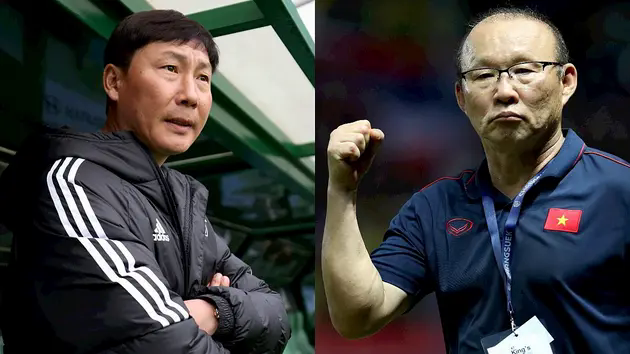 HLV Park Hang Seo t&aacute;i ngộ HLV Kim Sang Sik