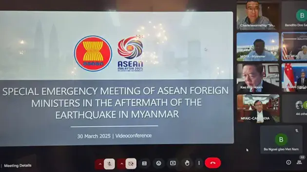 ASEAN họp khẩn khắc phục hậu quả động đất ở Myanmar