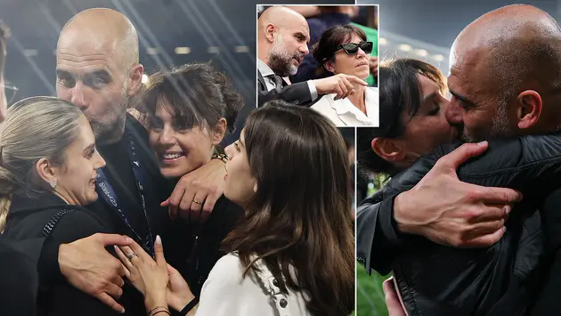 Pep Guardiola v&agrave; vợ &lsquo;nối lại t&igrave;nh xưa&rsquo;