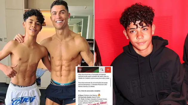 Con trai Ronaldo l&ecirc;n tuyển U15 Bồ Đ&agrave;o Nha