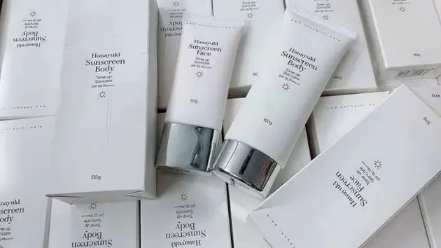 Thu hồi l&ocirc; kem chống nắng Hanayuki Sunscreen Body loại 100g