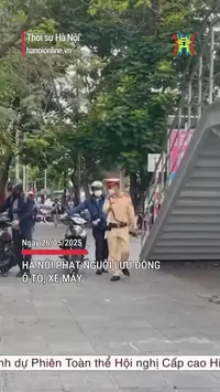 H&agrave; Nội phạt nguội lưu động &ocirc; t&ocirc;, xe m&aacute;y