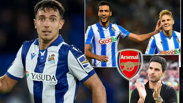 Arsenal chi&ecirc;u mộ th&agrave;nh c&ocirc;ng Martin Zubimendi
