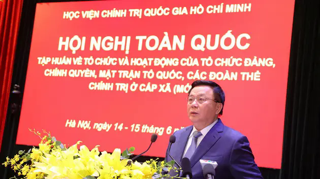 Hội nghị tập huấn to&agrave;n quốc vận h&agrave;nh hệ thống ch&iacute;nh trị cấp x&atilde; mới