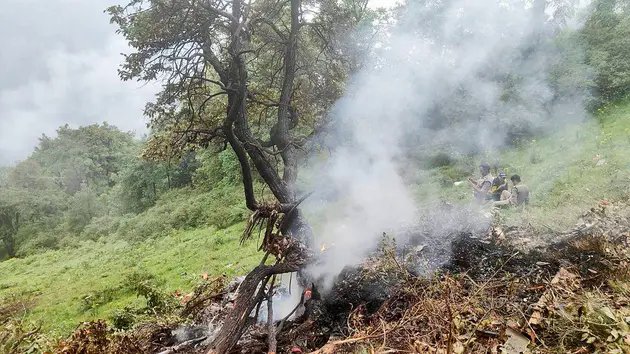 Ấn Độ: Rơi trực thăng tại Uttarakhand, 7 người thiệt mạng