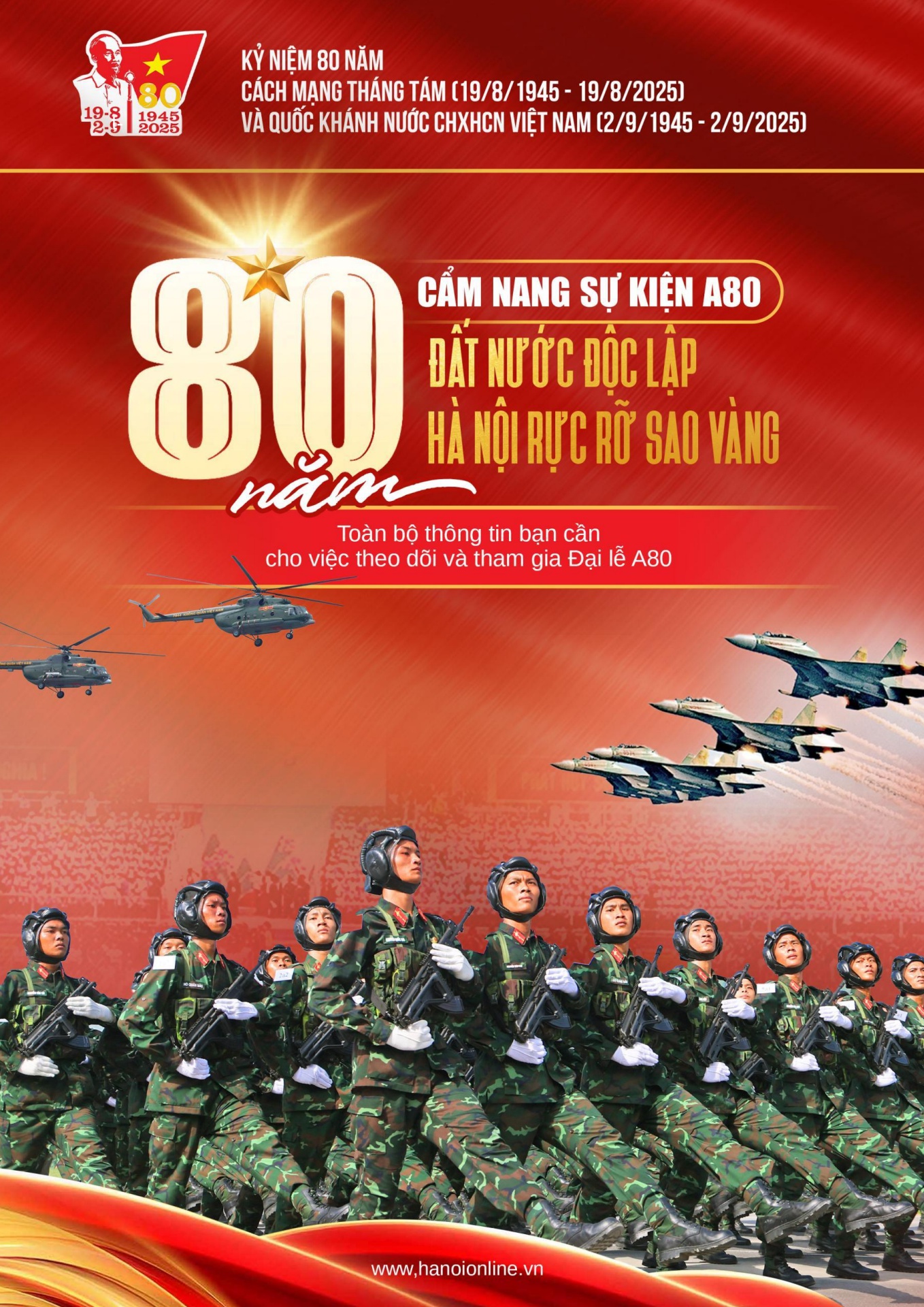 Cẩm nang chỉ dẫn to&agrave;n bộ th&ocirc;ng tin diễu binh diễu h&agrave;nh A80 - trang 1