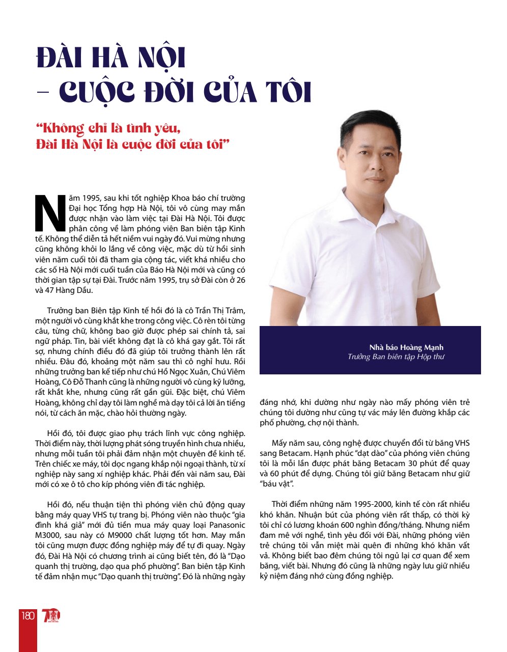Đ&agrave;i H&agrave; Nội 70 năm tự h&agrave;o c&ugrave;ng Thủ đ&ocirc; ph&aacute;t triển - trang 180