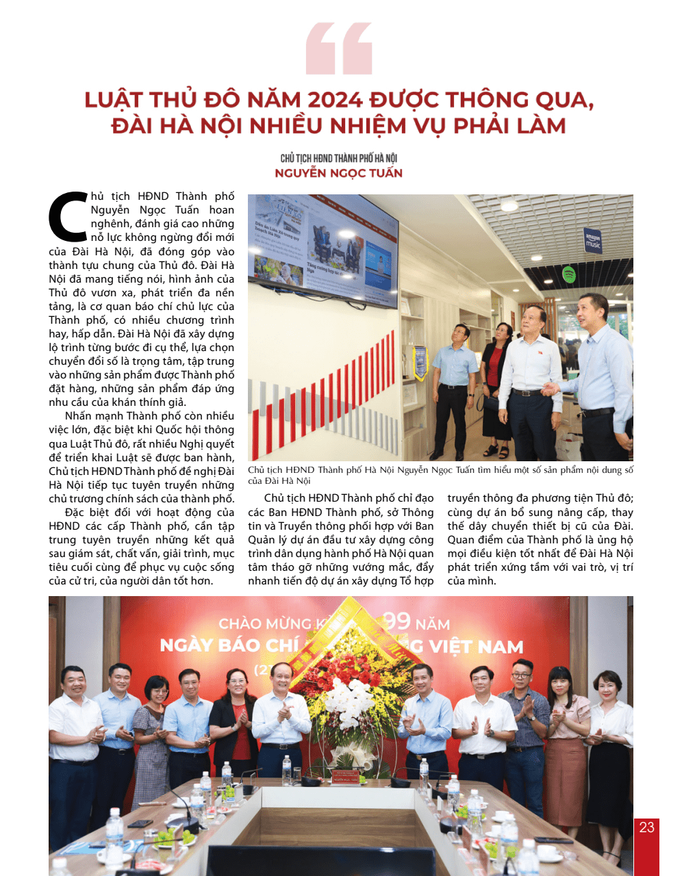 Đ&agrave;i H&agrave; Nội 70 năm tự h&agrave;o c&ugrave;ng Thủ đ&ocirc; ph&aacute;t triển - trang 23