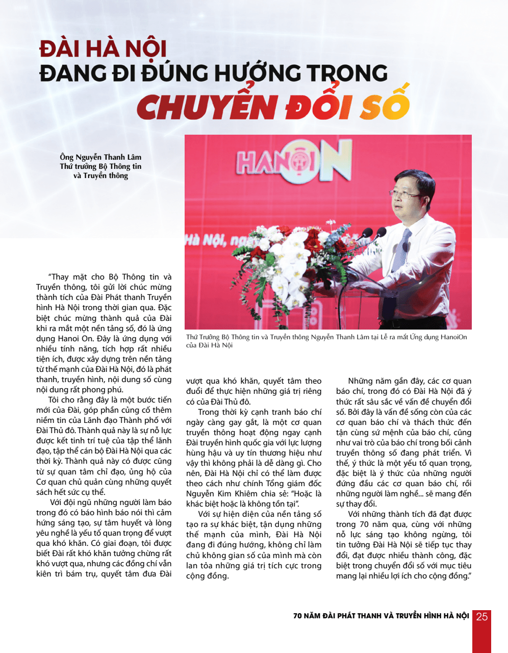 Đ&agrave;i H&agrave; Nội 70 năm tự h&agrave;o c&ugrave;ng Thủ đ&ocirc; ph&aacute;t triển - trang 25