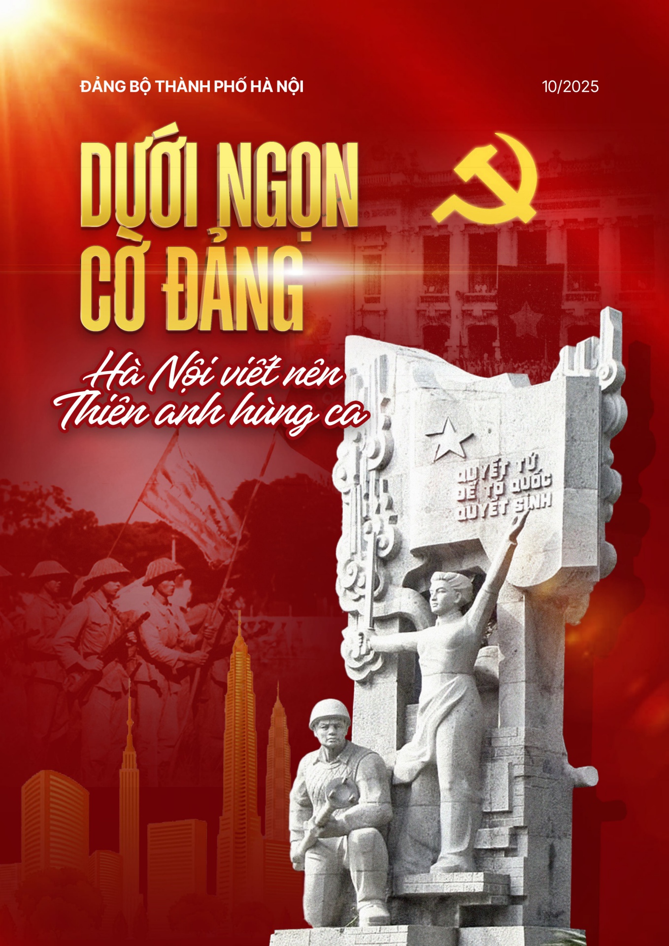 Dưới ngọn cờ Đảng - H&agrave; Nội viết n&ecirc;n Thi&ecirc;n anh h&ugrave;ng ca - trang 1
