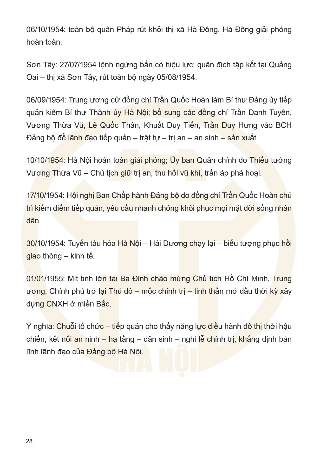 Dưới ngọn cờ Đảng - H&agrave; Nội viết n&ecirc;n Thi&ecirc;n anh h&ugrave;ng ca - trang 28
