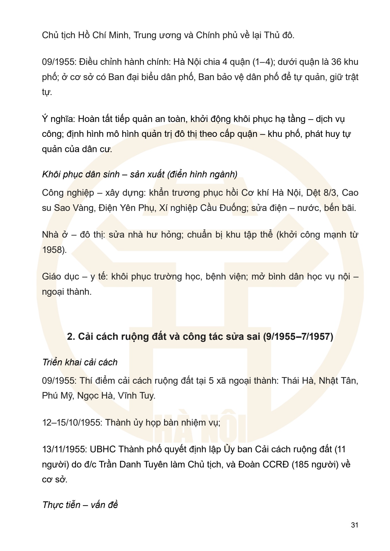 Dưới ngọn cờ Đảng - H&agrave; Nội viết n&ecirc;n Thi&ecirc;n anh h&ugrave;ng ca - trang 31