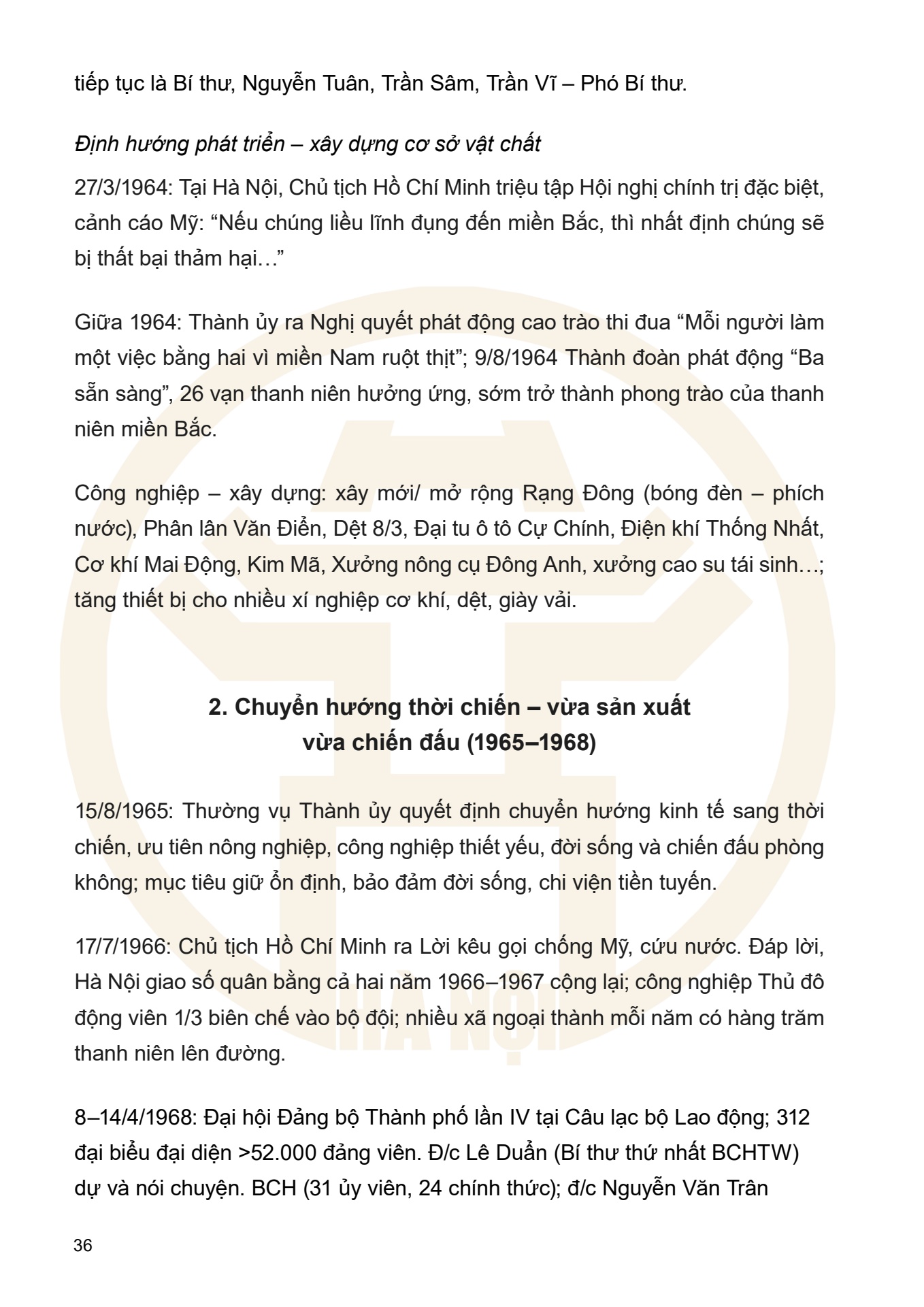 Dưới ngọn cờ Đảng - H&agrave; Nội viết n&ecirc;n Thi&ecirc;n anh h&ugrave;ng ca - trang 36