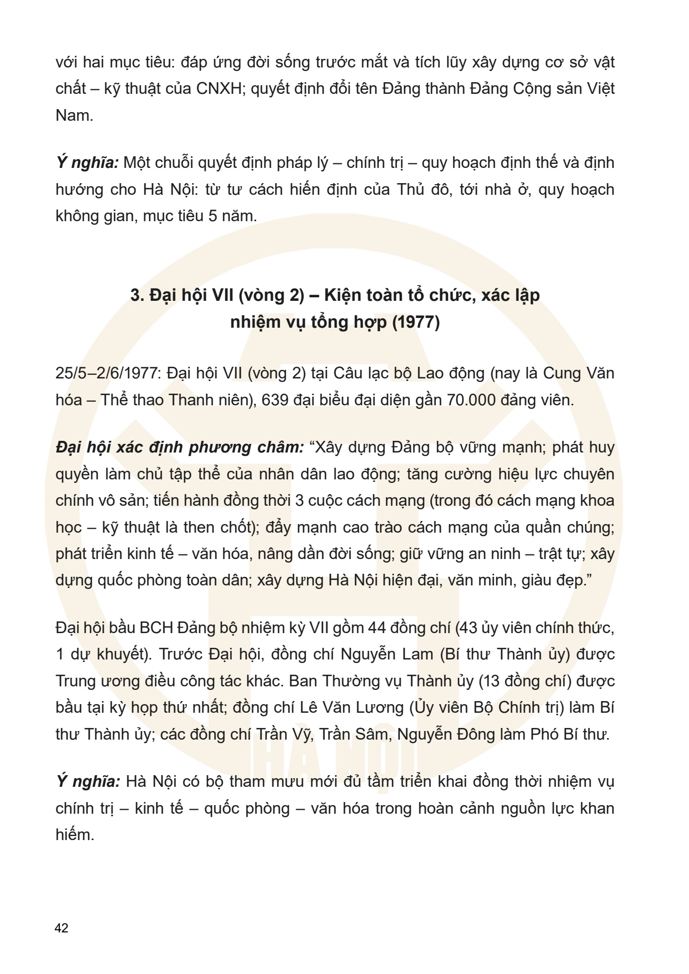 Dưới ngọn cờ Đảng - H&agrave; Nội viết n&ecirc;n Thi&ecirc;n anh h&ugrave;ng ca - trang 42