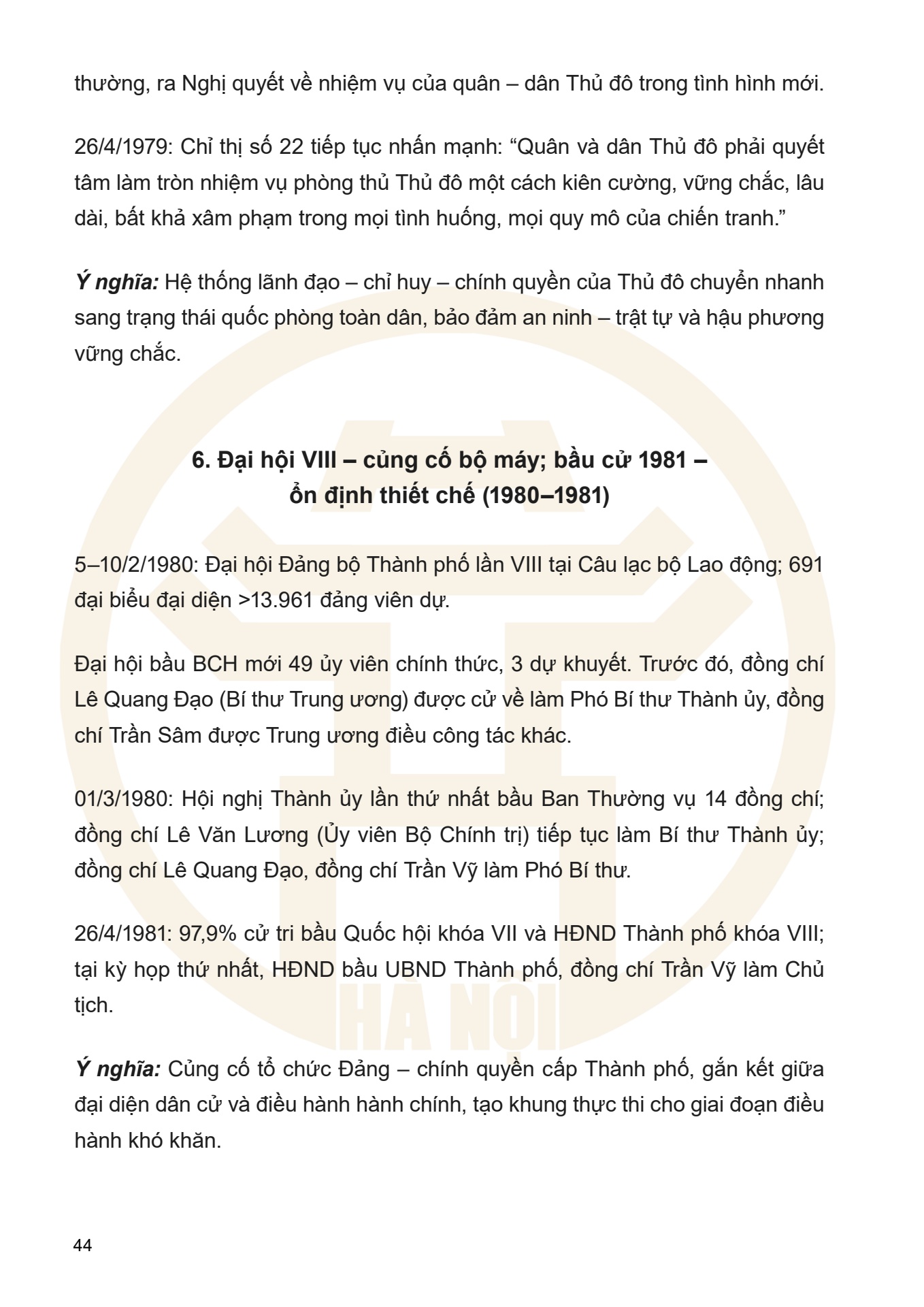 Dưới ngọn cờ Đảng - H&agrave; Nội viết n&ecirc;n Thi&ecirc;n anh h&ugrave;ng ca - trang 44